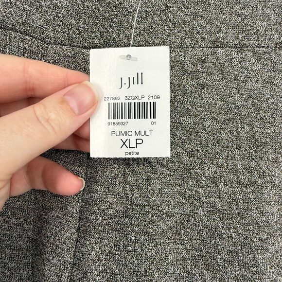 J. Jill Jogger Pants XL PETITE Wearever Cuffed Taupe Pull-On Stretch Pockets NWT - Picture 8 of 15